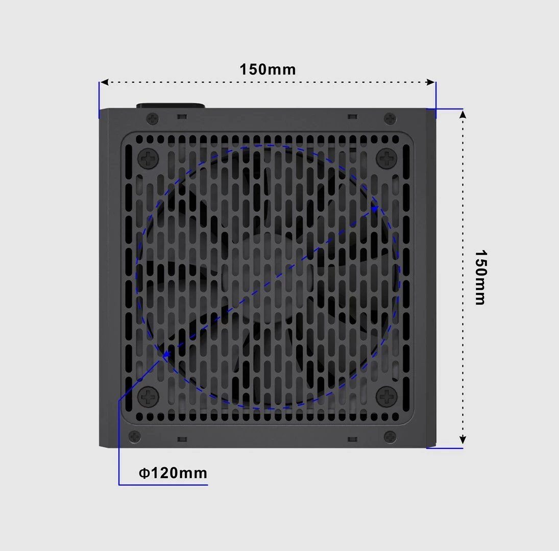 Kasë furnizimi Gembird Fornax Power CCC-PSUBRONZE-850W, e zezë