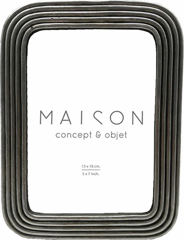 Kornizë foto Edan, polirezine, ngjyrë argjendi, 17x2x22cm