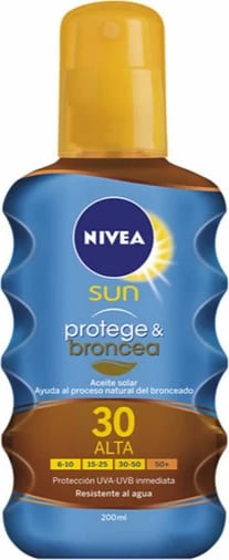 Vaj për diell NIVEA Sun Protect & Bronze SPF30 unisex, 200ml