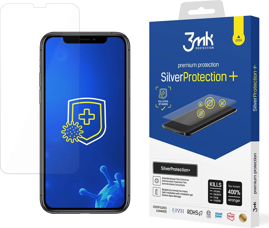 Folje mbrojtëse për ekran 3mk SilverProtection+ për iPhone 11 Pro, Transparent