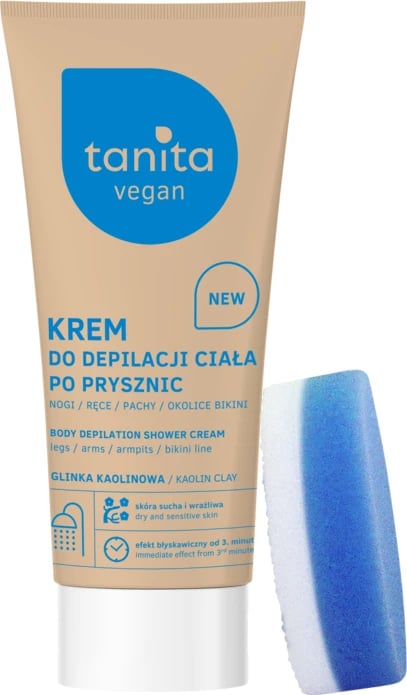 Krem për depilim Tanita me Sponge Kaolin Clay 