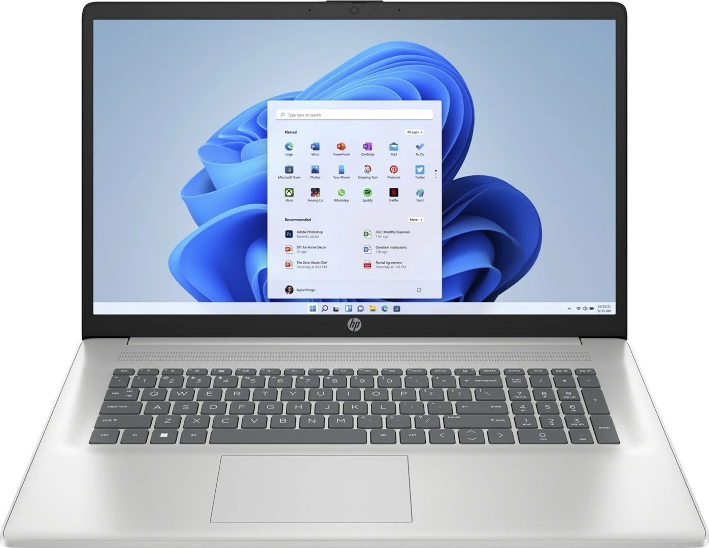 Laptop HP 17-CN4033CL, Intel Core i5, 17.3", 16 GB RAM, 512 GB SSD, Argjendtë