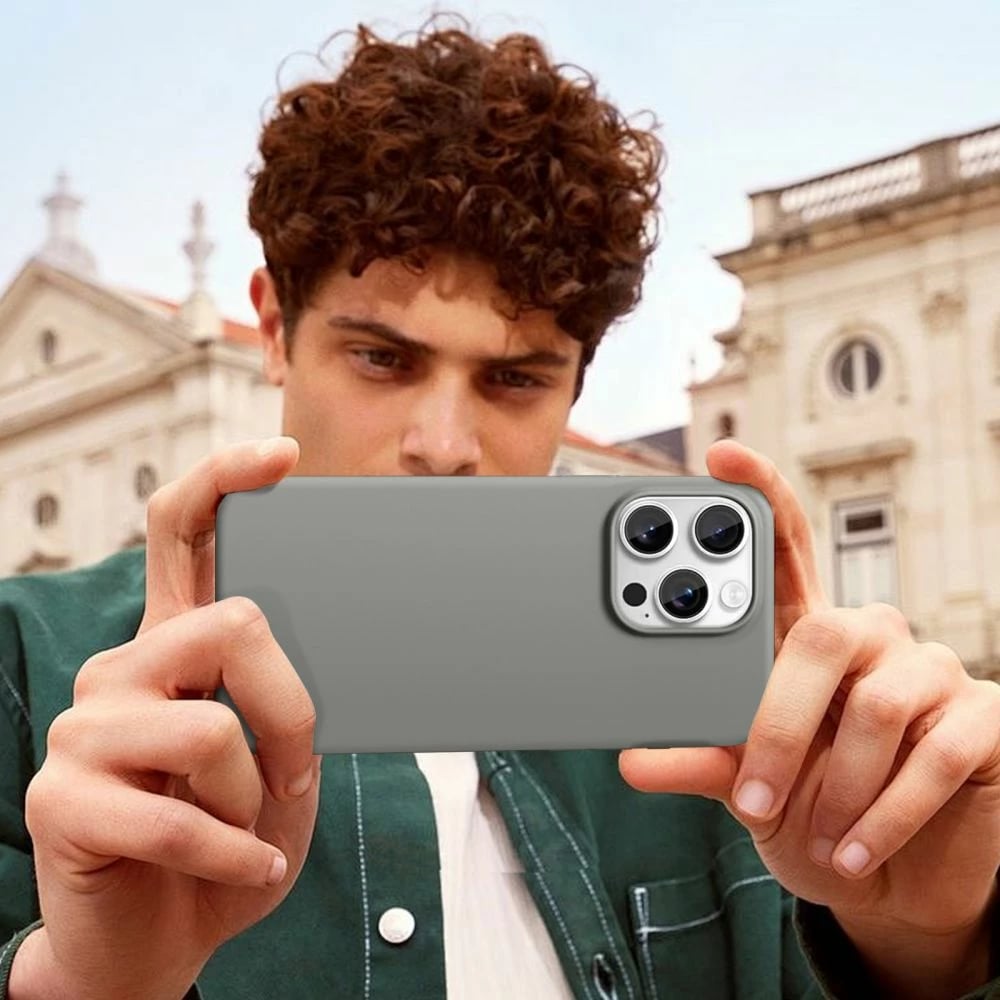 Mbështjellës Tech-Protect Silicone MagSafe për iPhone 16 Pro Max, Gri