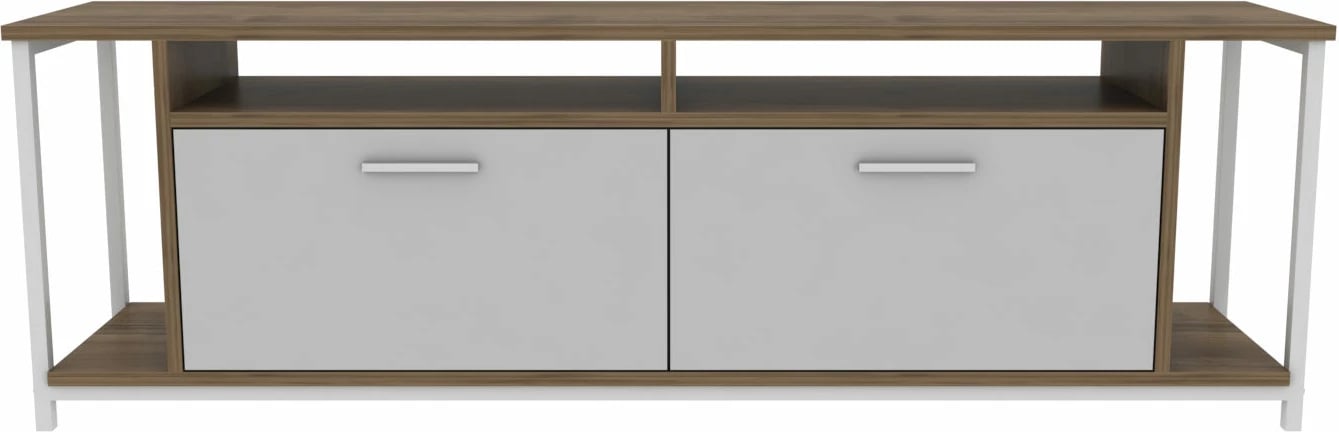 Komodë TV Skye Decor, Omar, e bardhë dhe arre