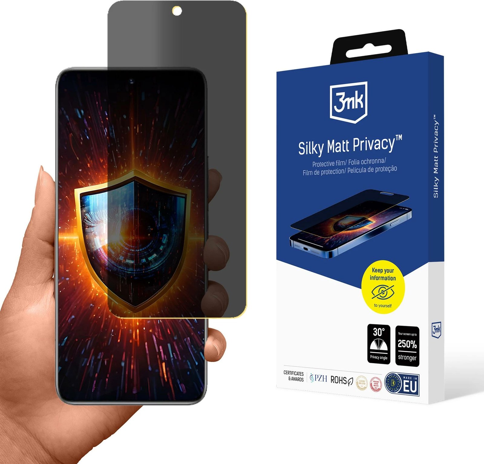 Mbrojtës ekrani privatësie 3mk Silky Matt Privacy për Honor 200, Mat