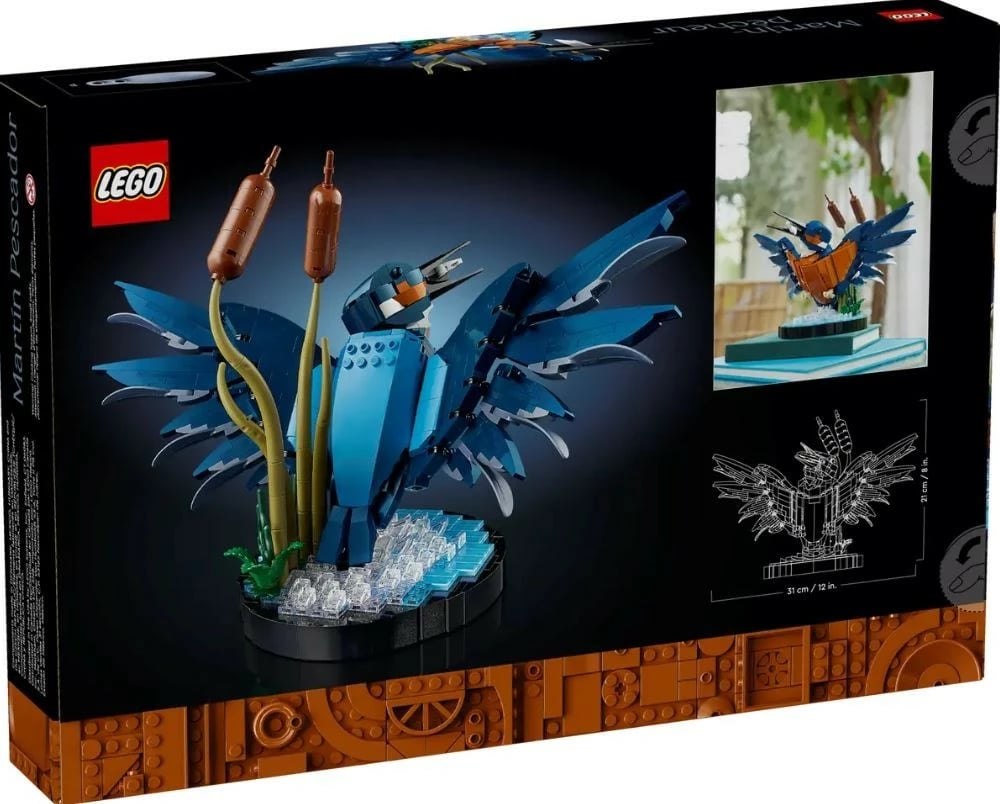 Set ndërtimi LEGO Icons Kingfisher 10331, 834 pjesë, për të rritur