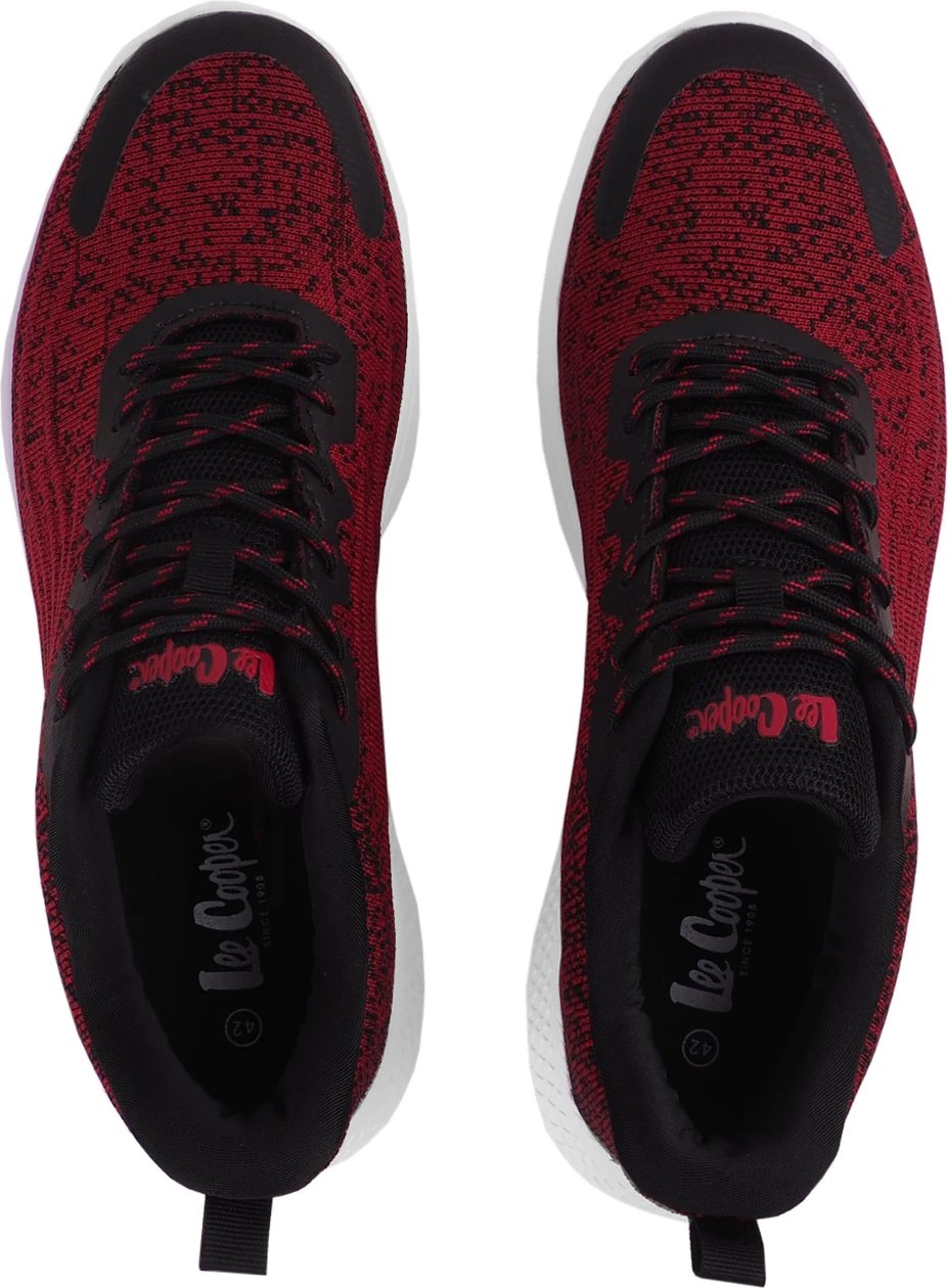 Këpucë për meshkuj Lee Cooper, të kuqe e të zeza