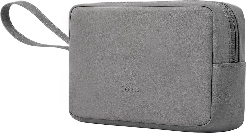 Çantë e vogël udhëtimi Baseus EasyJourney, mbështjellës për telefon, kufje dhe sende të vogla, gri