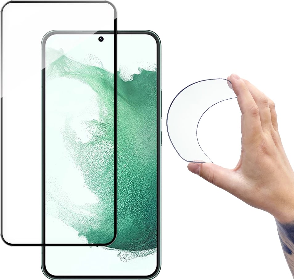 Mbështjellës xhami Wozinsky Full Cover Flexi Nano për Samsung Galaxy S22, Transparent