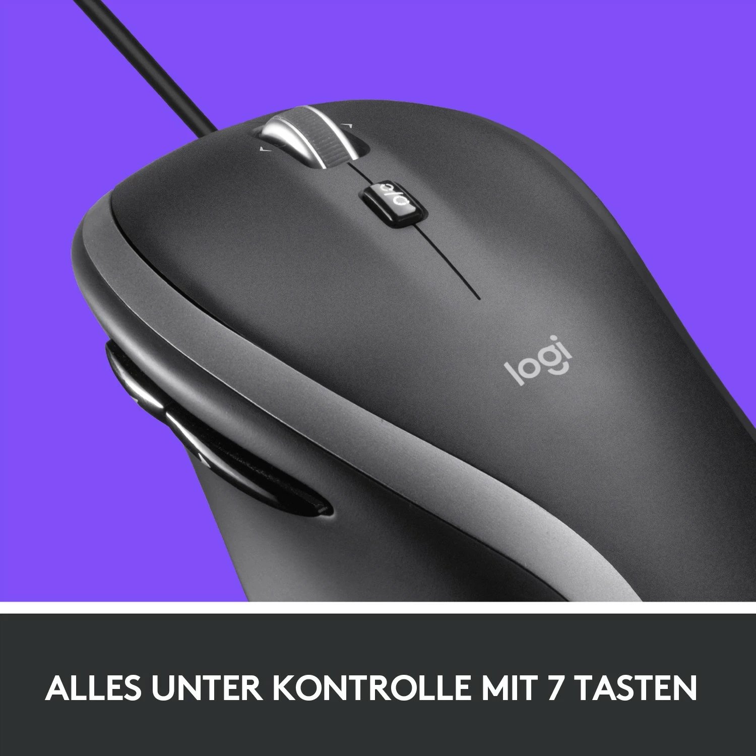 Maus Logitech M500, me kabllo, 4000 DPI, i zi