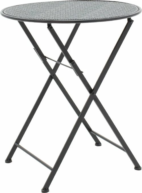 Tavolinë me karrige 3 copë Walen metal i zi