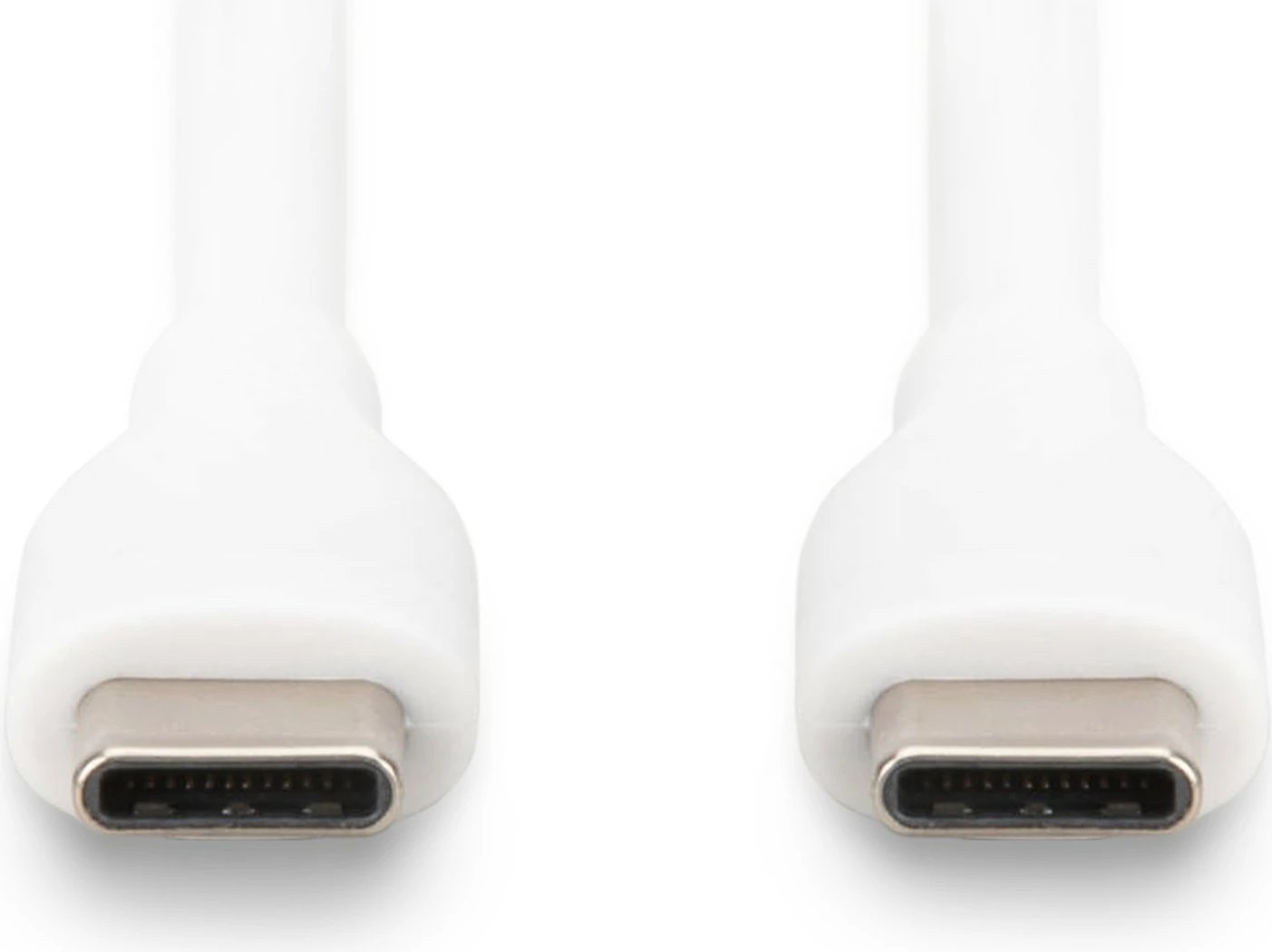 Kabëll USB-C Digitus, 1m, silikon, bardhë