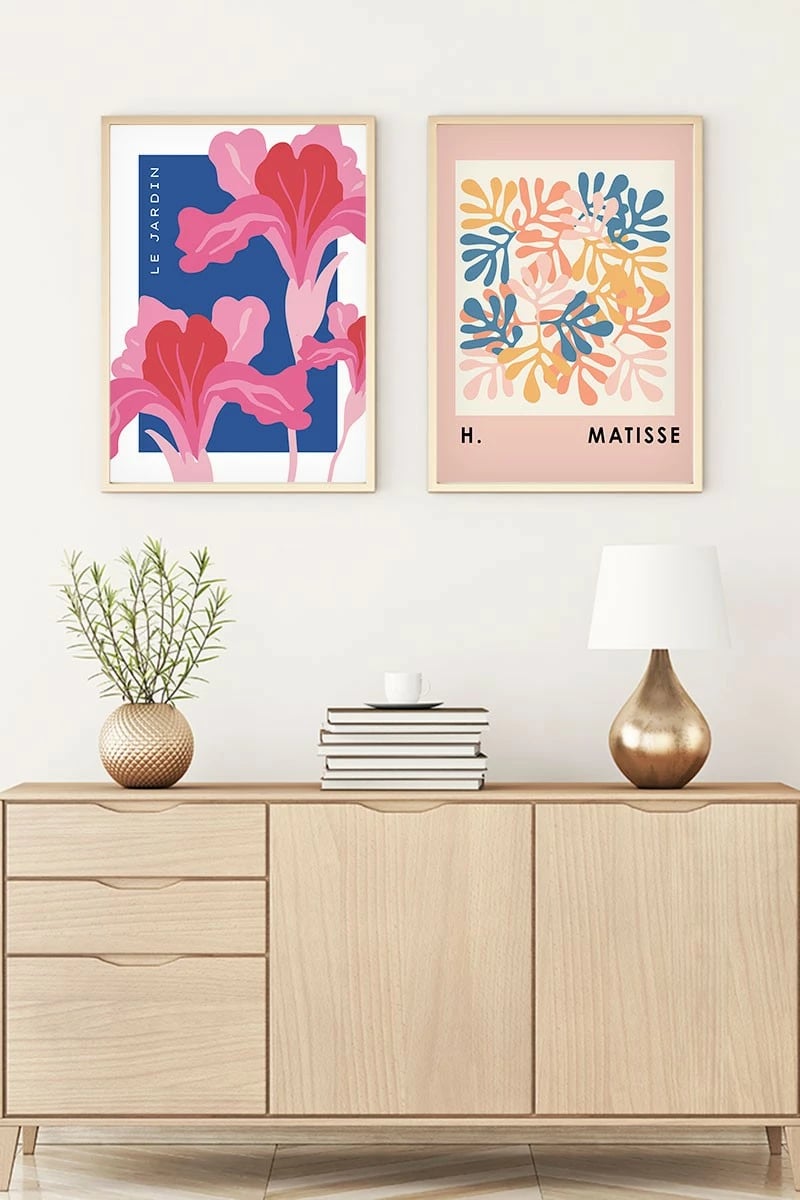 Pikturë dekorative me kornizë MDF (2 copë), Wallity, Huhu168, 30x40