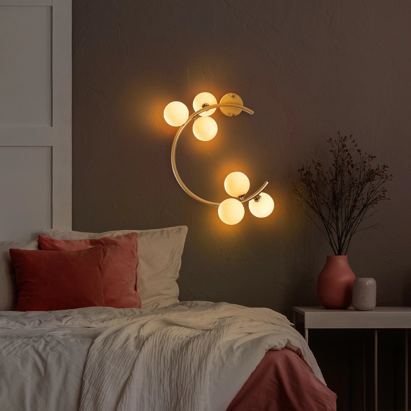 Llambë muri Opviq, ngjyrë ari, Luminar - 14131