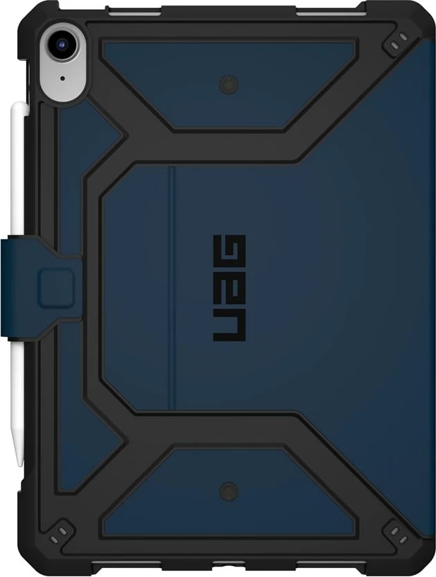 Mbështjellës Urban Armor Gear Metropolis SE për iPad 10.9", poliuretani, zi/kaltër