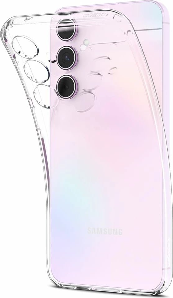 Mbështjellës Spigen Liquid Crystal për Samsung Galaxy A55 5G, TPU i hollë, përthithje goditjesh, përshtatje precize, transparent, 1x