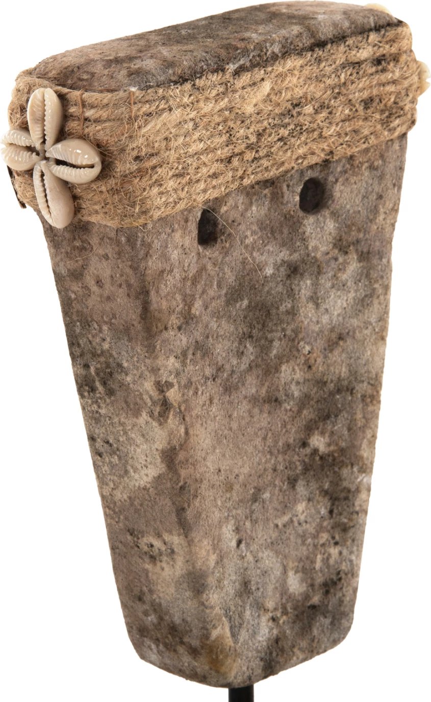 Dekor tavoline fytyrë, FH4315, gur Paras, në mbajtëse metalike të zezë, 7x10x7x21H cm Dekor tavoline fytyrë, FH4315, gur Paras, në mbajtëse metalike të zezë, 7x10x7x21H cm