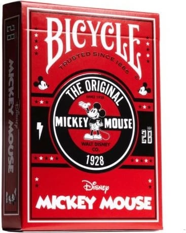 Letra loje Bicycle Classic Mickey Mouse, karton, set
