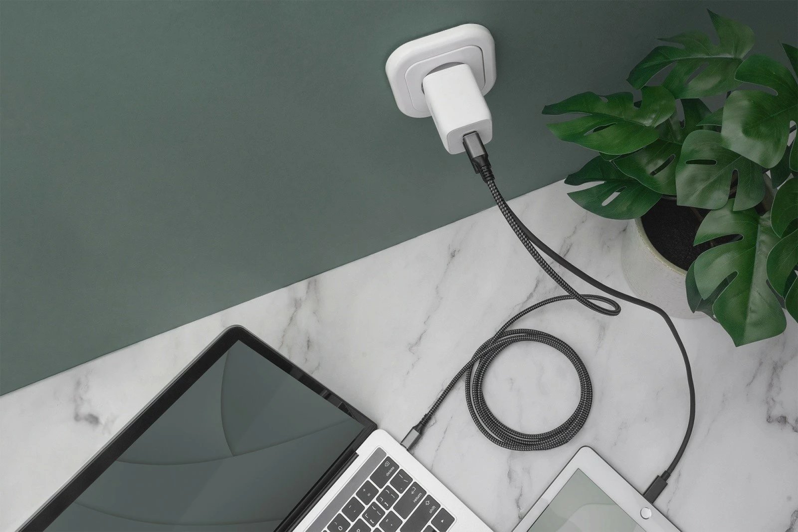 Karikues rrjeti Digitus DA-10063, 2x USB-C PD 3.0, 65W, Bardhë