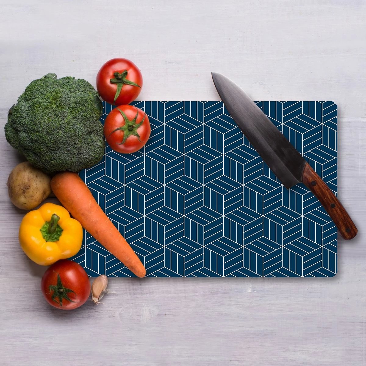 Dërrasë prerëse Hermia, xham i temperuar, shumëngjyrëshe, Ckt137 - 2535, 25x35cm