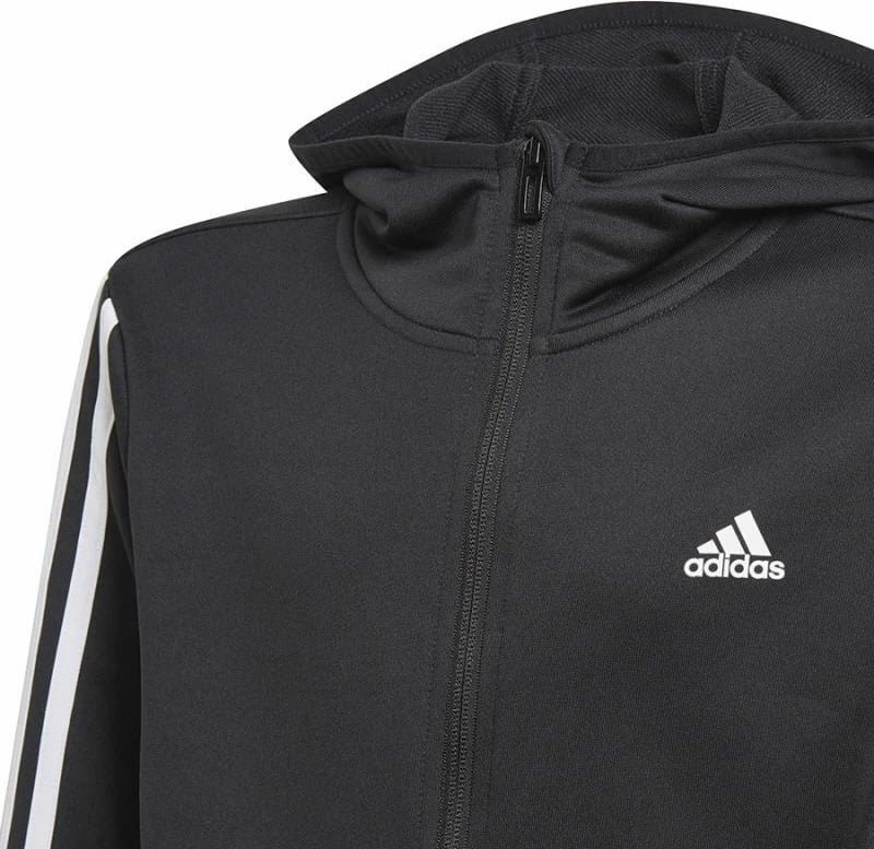Duks me kapuç adidas për fëmijë, i zi