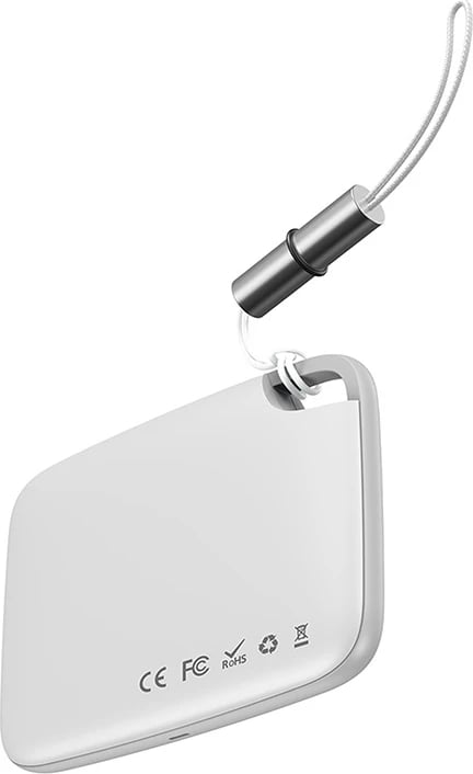 Bluetooth tracker Baseus Intelligent T2 rope type, ZLFDQT2-02, i bardhë