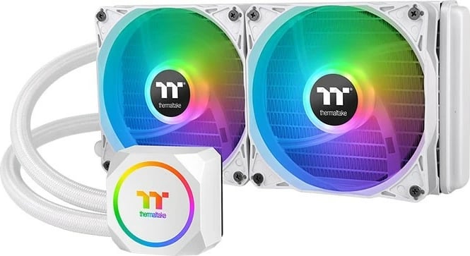 Ftohës me ujë për CPU Thermaltake TH240 Snow ARGB, 2x120mm, i bardhë