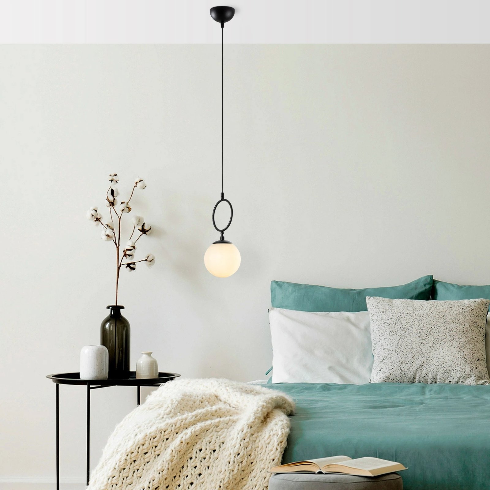 Llambë tavani Opviq, model Ring, e zezë, 15x127cm Llambë tavani Opviq, model Ring, e zezë, 15x127cm