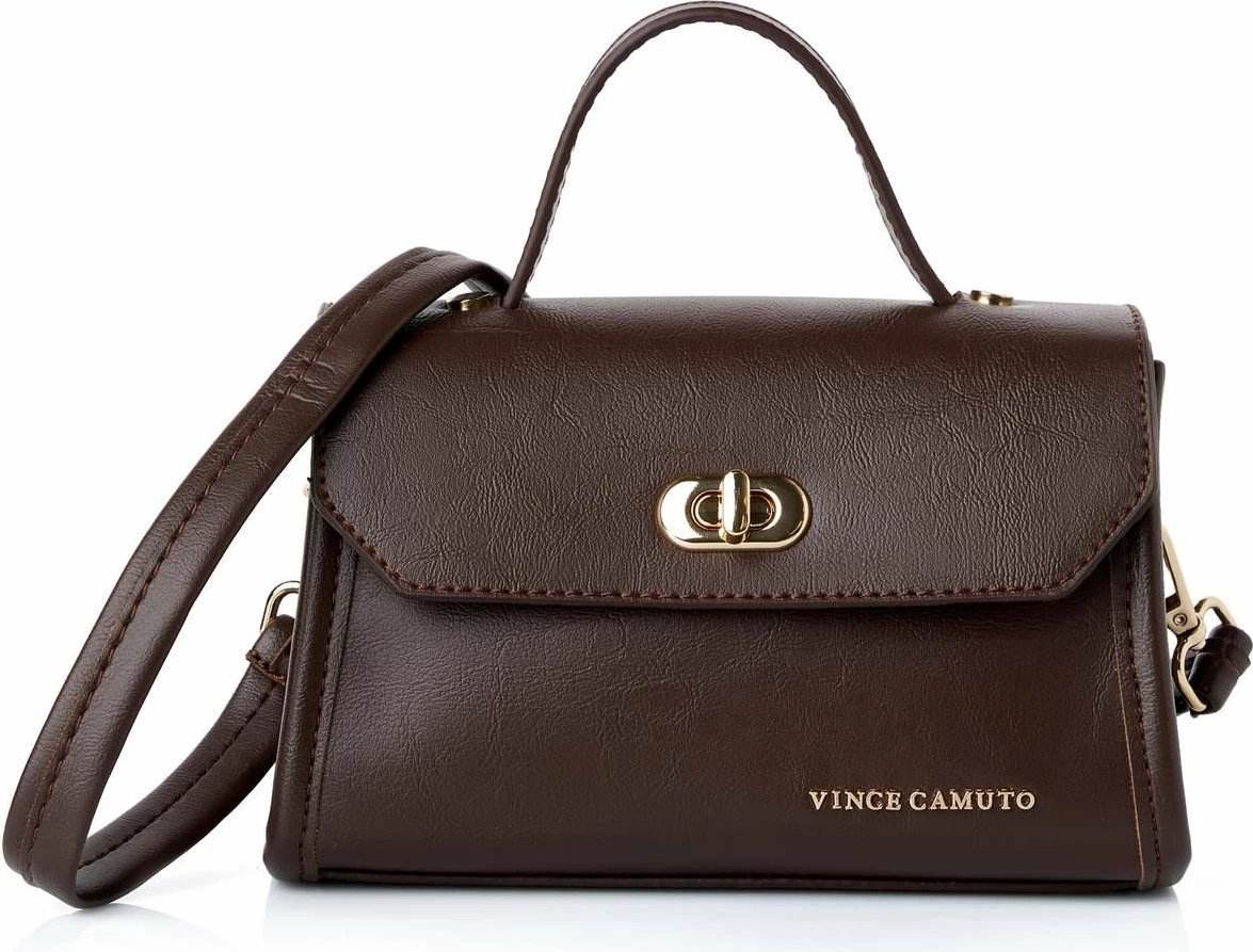 Minibag ngjyrë çokollate, Vince Camuto, Gela