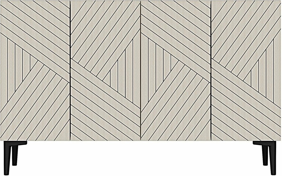 Konsol Skye Decor, Ferro 120, e bardhë, travertin