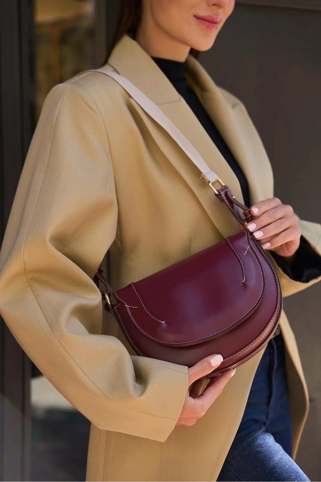 Çantë dore Zoozie Bags, MK1020225SV10-008, ngjyrë e kuqe klaret