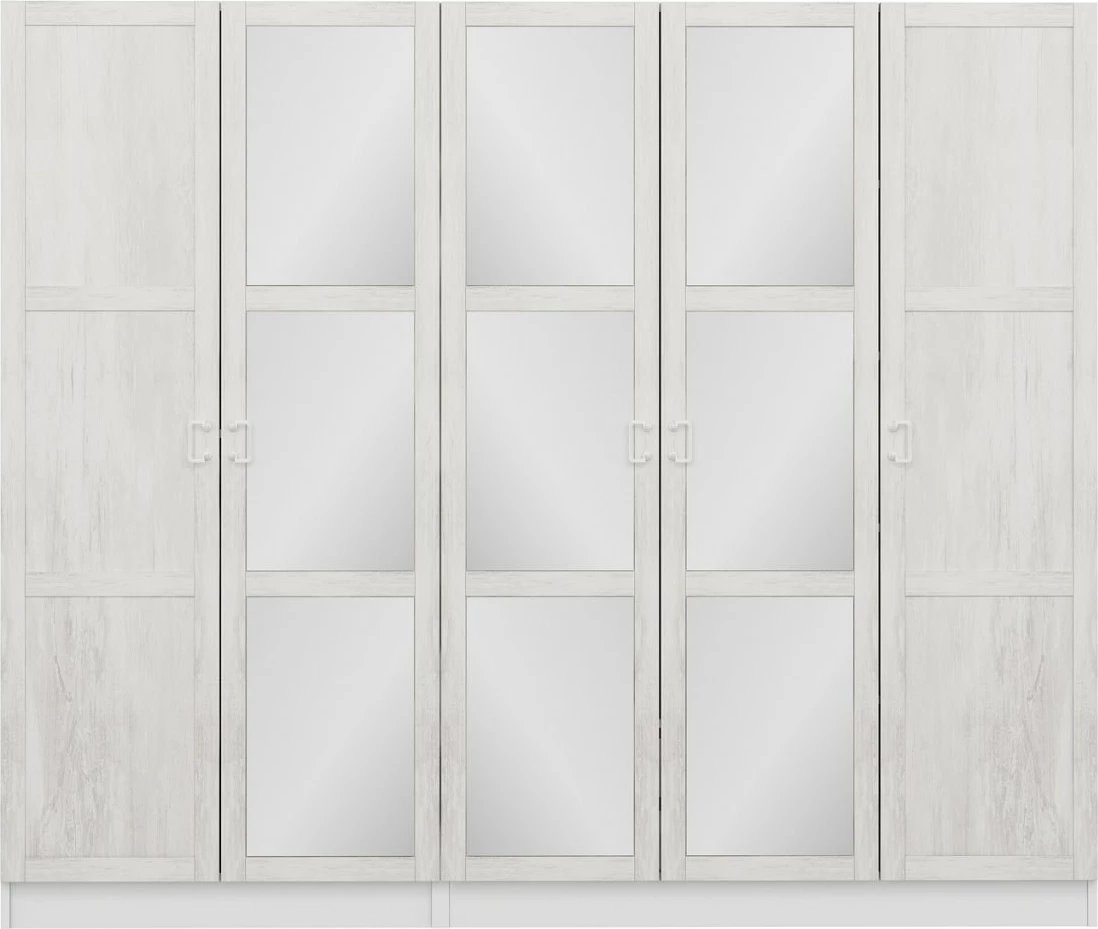 Dollap Skye Decor, ngjyrë e bardhë, Kale Country, 225x210x52 cm