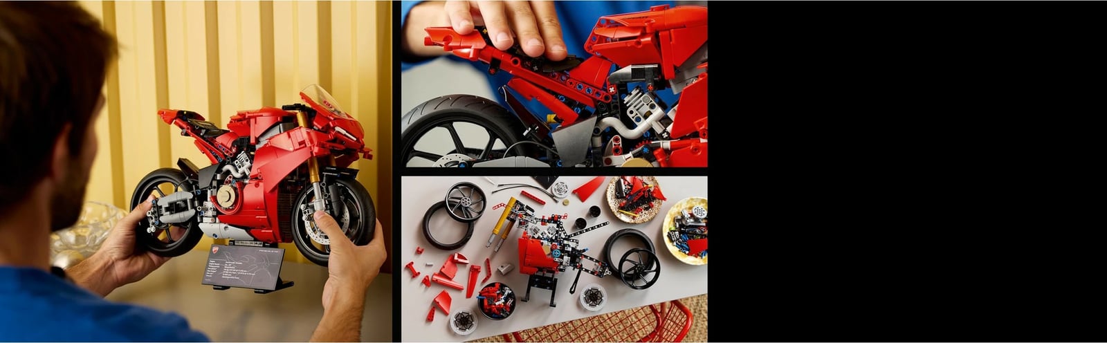 Set ndërtimi LEGO Ducati Panigale V4 S, 1603 copë, ngjyrë e kuqe