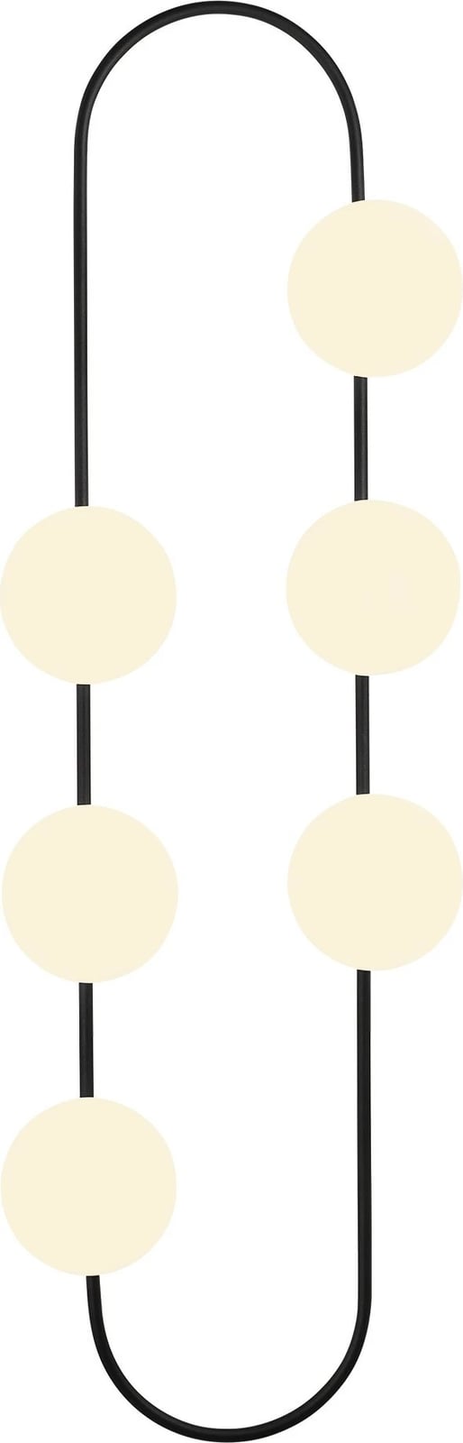 Llambë muri Opviq, Abaküs - 4921, e zezë-e bardhë, 40x33x124 cm