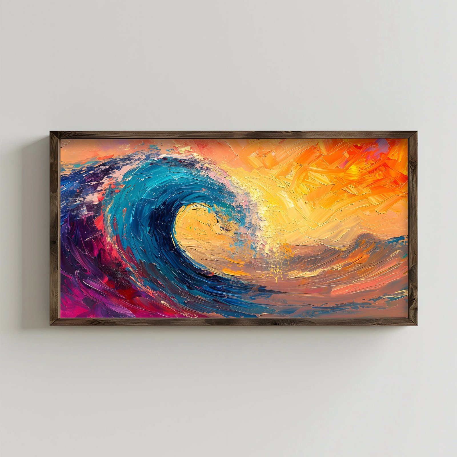 Pikturë dekorative me kornizë MDF, shumëngjyrëshe, Wallity AI094, 60x120x3.5cm