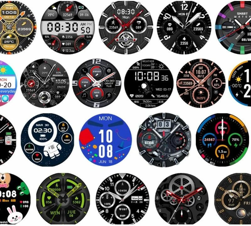 Smartwatch Rubicon unisex, e zezë