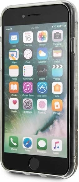 Mbështjellës Guess GUOHCI8GLHFLGO për iPhone 7/8/SE 2020/SE 2022, Glitter Charms, i artë