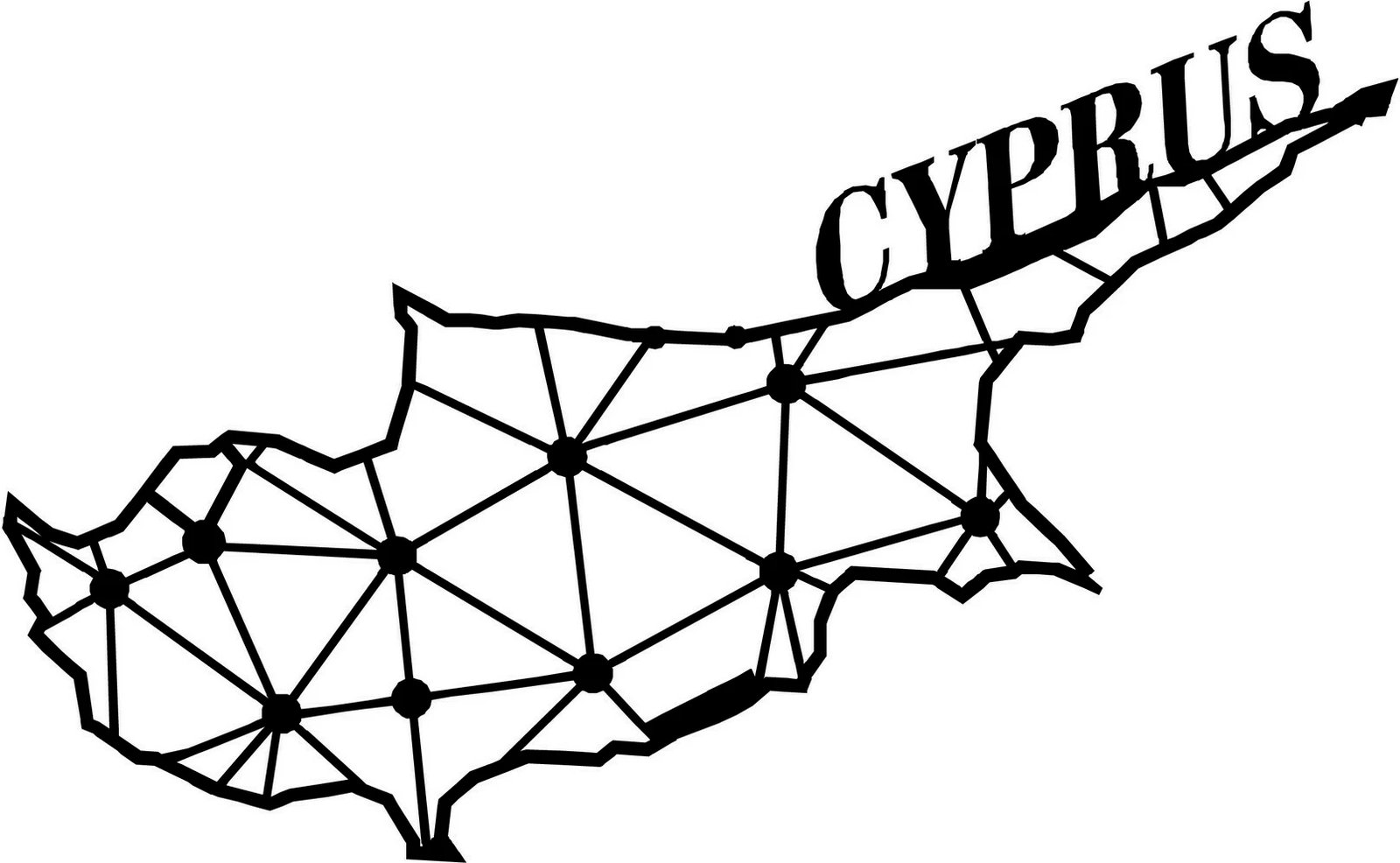 Aksesor dekorativ metalik për mur, Wallity, Qipro