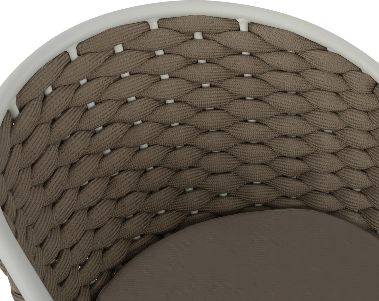 Karrige alumini FH5859.02, e bardhë dhe beixh me litar shkumë