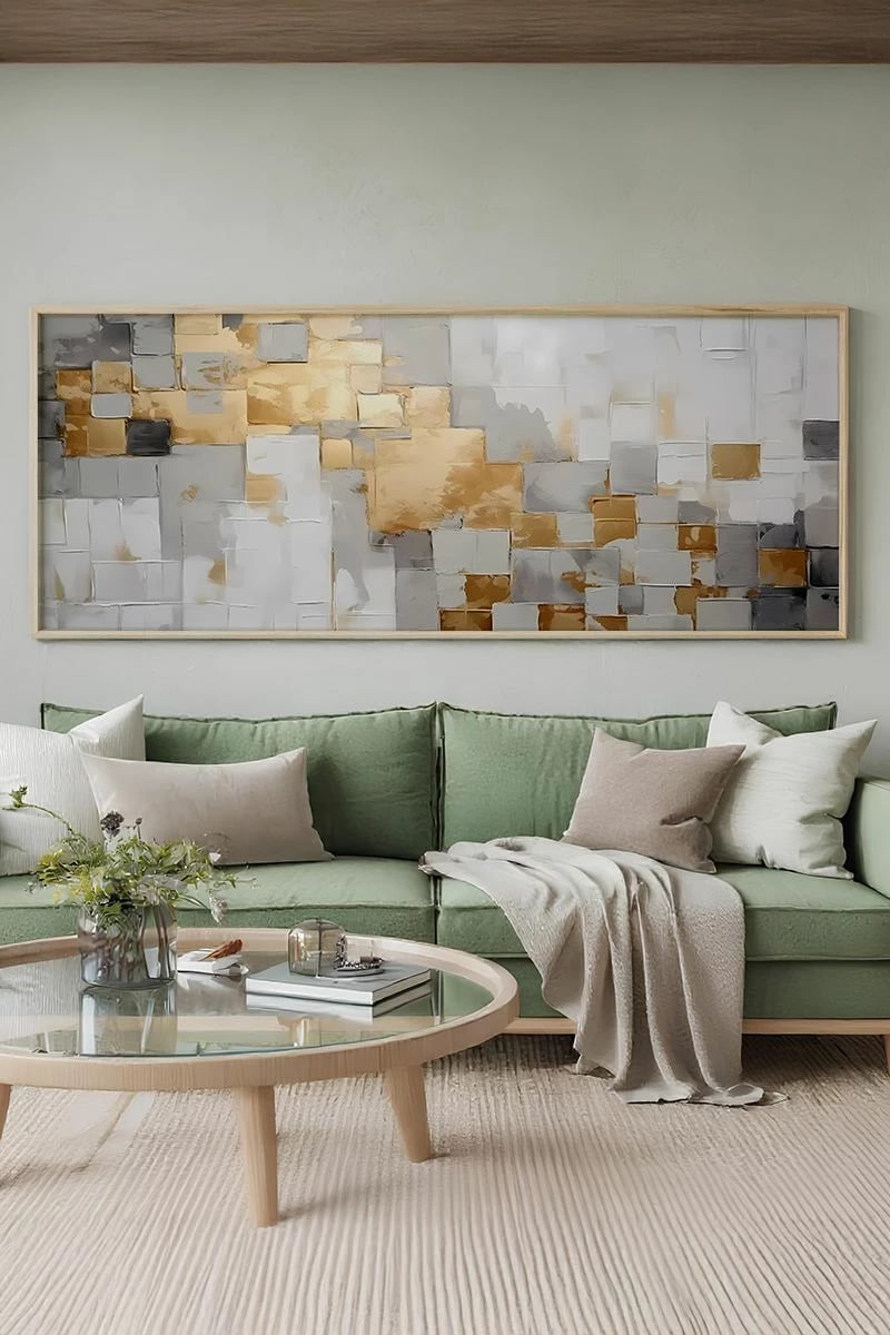 Pikturë dekorative me kornizë, Wallity, Artsmdfyty17-50120, shumëngjyrëshe, 50x120cm