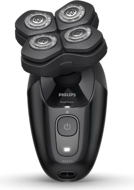 Makinë rroje për kokë, Philips Pro Series 5000 HS5980/15, Wet & Dry, 60 min pa kabllo, kokë fleksibile 360°, USB-A (pa adapter), e zezë Makinë rroje për kokë, Philips Pro Series 5000 HS5980/15, Wet & Dry, 60 min pa kabllo, kokë fleksibile 360°, USB-A (pa adapter), e zezë