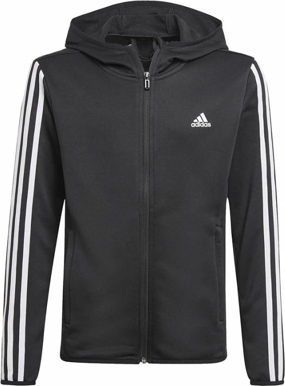 Duks me kapuç adidas për fëmijë, i zi