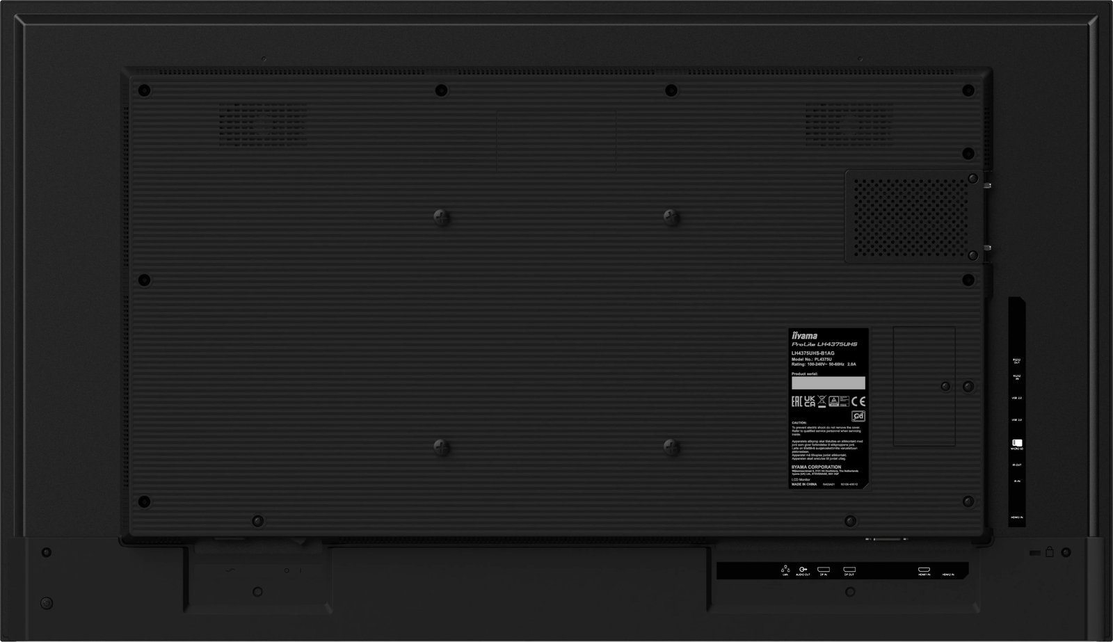 Panel digjital iiyama LH5075UHS-B1AG, 49.5", 4K UHD, Wi-Fi