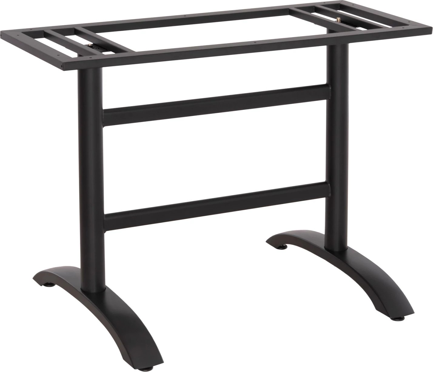 Bazë për tavolinë metalike, ngjyrë e zezë mat, FH468.11, me rregullues lartësie, 100x40x73 cm