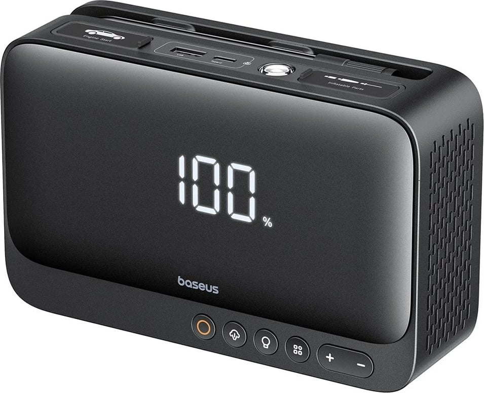 Jump starter, power bank, kompresor ajri Baseus Super Energy BS-CH013, 6000mAh, e zezë