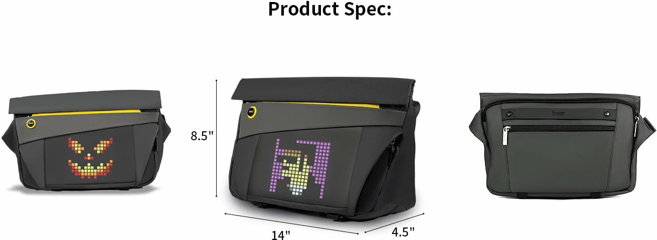 Çantë Me Ekran Led DIVOOM Pixoo slingbag-V