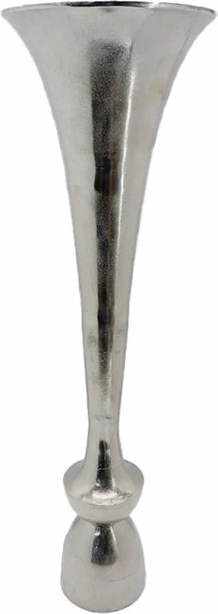 Vazo LUXOR, alumin, ngjyrë argjendi-nikel, 30x30x99cm