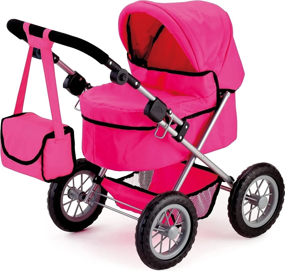 Karrocë për Pupa Bayer Design Trendy 13029AA, ngjyrë e thellë rozë