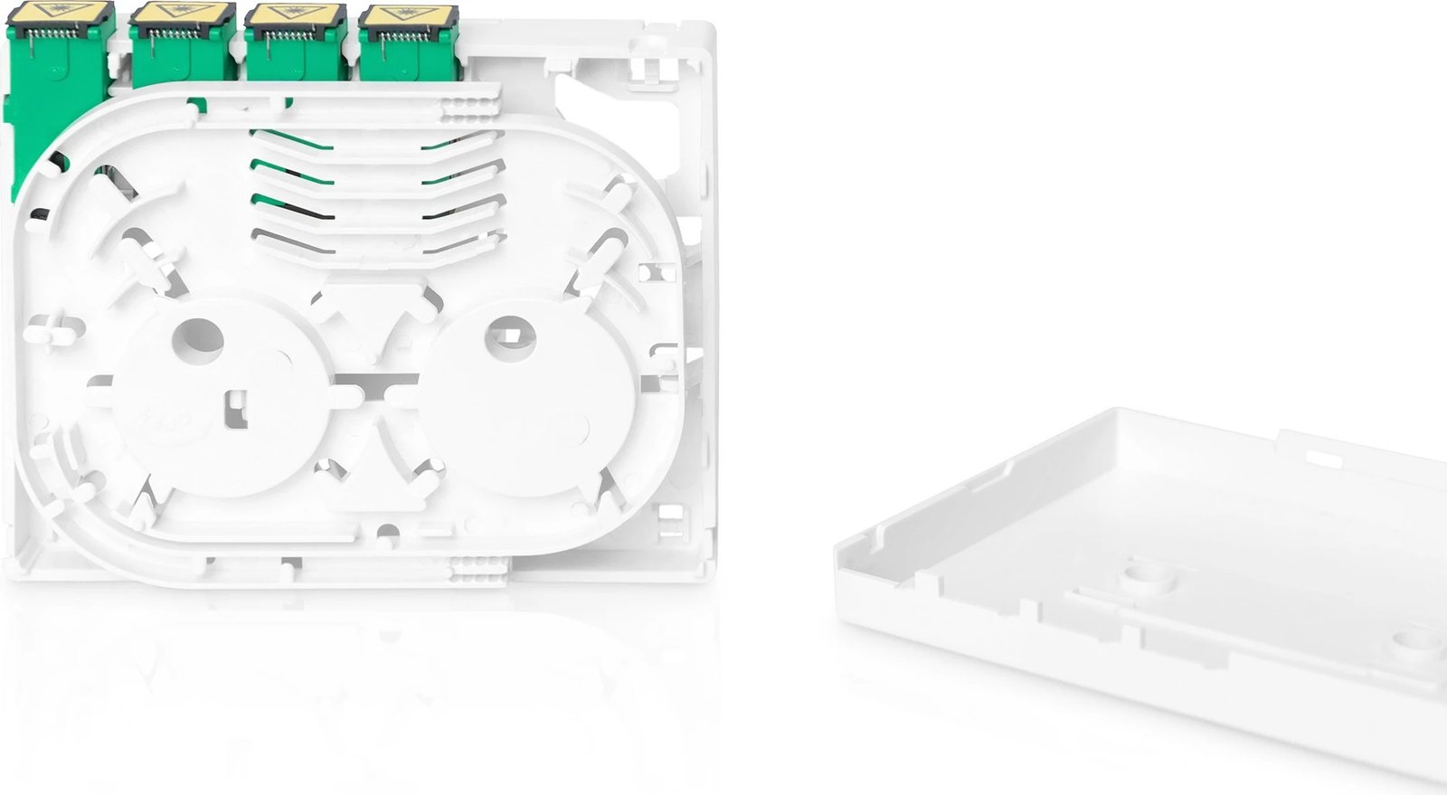 Kasë rrjeti Digitus FTTX me 4x SC SX, e bardhë