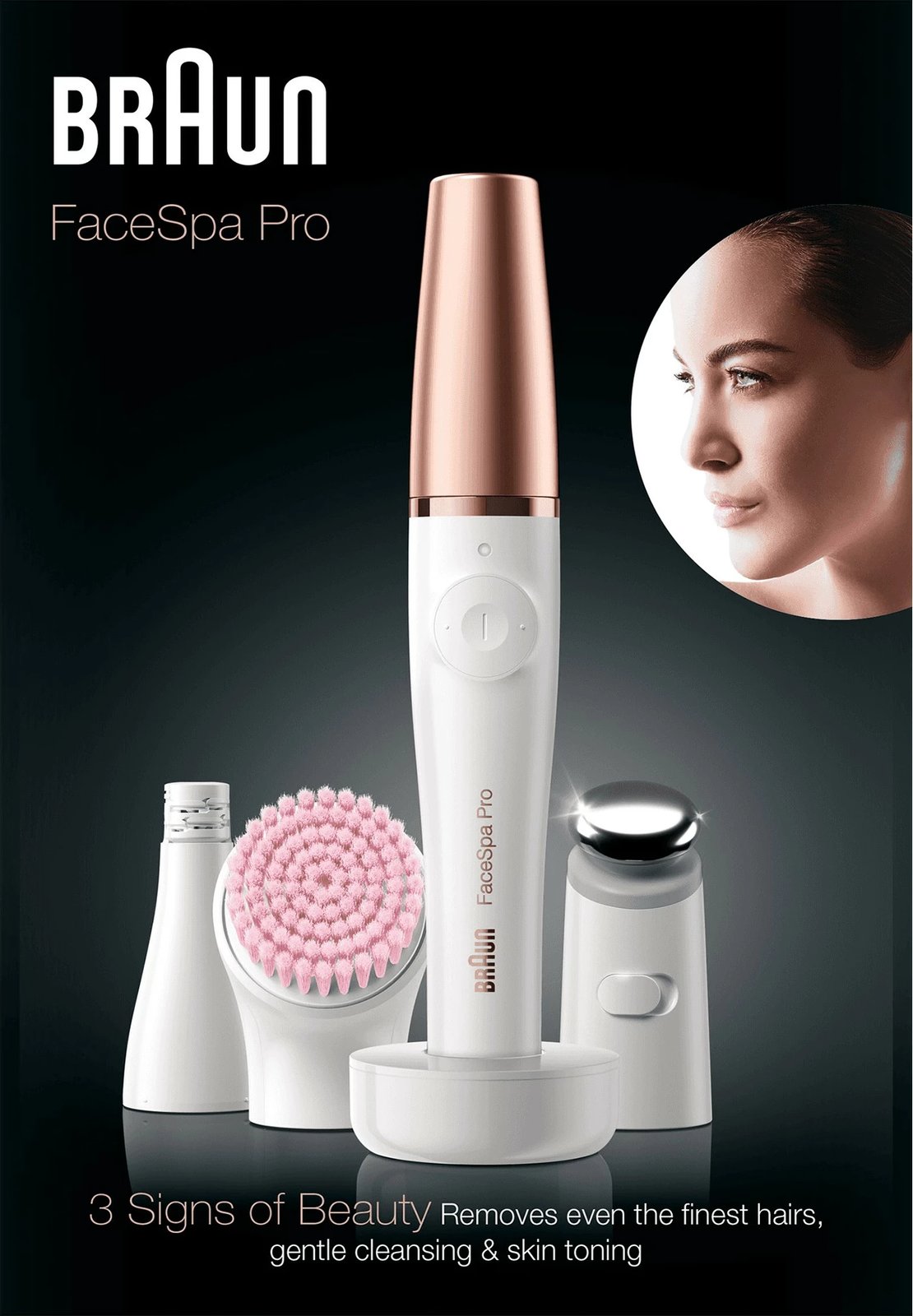 Epilator Braun 81636295, 10 pinceta, e bardhë, bronz